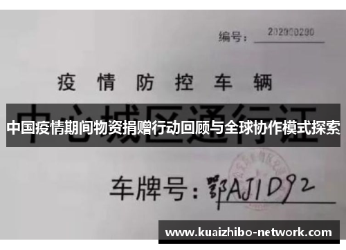 中国疫情期间物资捐赠行动回顾与全球协作模式探索